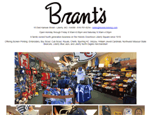 Tablet Screenshot of brantsclothing.com